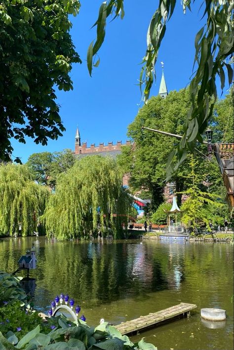 Copenhagen Tivoli Gardens, Copenhagen Denmark Summer, Copenhagen Summer Aesthetic, Copenhagen Aesthetic Summer, Danmark Aesthetic, Copenhagen Denmark Aesthetic, Summer In Copenhagen, Copenhagen Life, Copenhagen Lifestyle