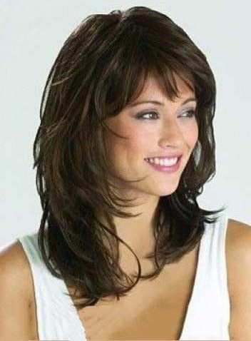 Short Haircuts With Bangs, Shag Hairstyles, Hair With Bangs, Shoulder Length Hair Cuts, Haircuts With Bangs, Medium Hair Cuts, Shoulder Length Hair, Great Hair, Layered Hair