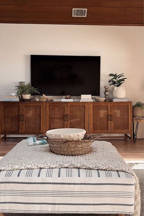 Warwick 2 Door Cabinet - Threshold™ curated on LTK Accent Armchairs For Living Room, Under Tv Living Room Decor, Shelves Near Tv, Warwick 2 Door Cabinet, Media Center Decor Ideas, Below Tv Ideas, Warwick Cabinet, Small Tv Console Ideas, Tv Styling Ideas