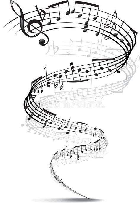 Music notes twisted into a spiral. Isolated on a white background , #AFFILIATE, #twisted, #notes, #Music, #spiral, #background #ad Tattoo Nota Musical, Music Notes Drawing, Music Notes Tattoo, Music Notes Art, Soul Tattoo, Music Tattoo Designs, Note Tattoo, Music Drawings, Music Symbols