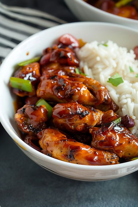 Sweet and Sticky Chicken Recipe Hawaiian Sticky Chicken, Healthy Food Dishes Dinners, Interesting Food Recipes Easy Dinners, Healthy Asian Chicken Recipes, Healthy Dinner Recipes With Chicken, Thai Chicken Recipe, Sweet And Sticky Chicken, Easy Chicken Recipes Healthy, Chicken Easy Recipes