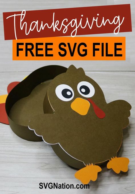 Cricut Turkey, Thanksgiving Svg Free, Cricut Thanksgiving, Diy Turkey, Turkey Svg, Thanksgiving Favors, Fall Pumpkin Crafts, Thanksgiving Projects, Turkey Craft