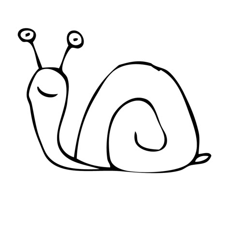 Snail Drawing - ClipArt Best Easy Snail Drawings, Small Snail Drawing, Snail Sketch Simple, Snail Outline, Snail Simple Draw, Snail With Legs Drawing, Snail Vector, Snail Tattoo, Planner Doodles