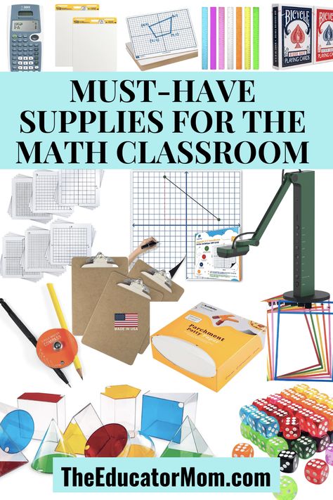 These top-rates supplies for the math classroom can create a more engaging and fun learning environment for your students. High School Math Classroom, Teacher Needs, Elementary Math Classroom, Middle School Math Teacher, High School Math Teacher, Middle School Math Classroom, High School Activities, Upper Elementary Math, Classroom Layout