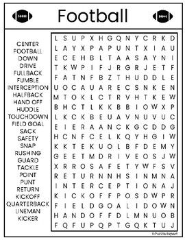 Football Activities For Kids, Emotions Word Search, Football Word Search, Football Activities, Word Puzzles For Kids, 49ers Pictures, Football Activity, Emotion Words, Word Search Puzzles Printables