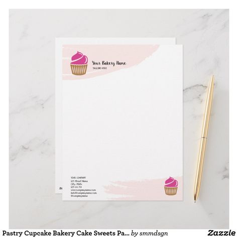 Bakery Stationary Design, Cake Visiting Card Design, Cake Shop Visiting Card Design, Visiting Cards For Bakery, Cake And Pastries Logo Design, Letter Head Design, Modern Pastry, Bakery Names, Bakery Pastry