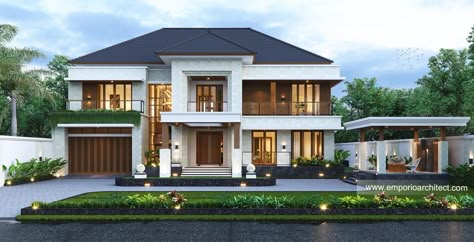 Mr. PGK Modern House 2 Floors Design - Semarang, Jawa Tengah 16275 - Home Exterior Design - This page displays the category and search tags for the detail category of the Emporio Architect service portfolio design. Mediterranean House Design, Home Exterior Design, Emporio Architect, 2 Storey House Design, Bali House, 2 Storey House, Classic House Design, Latest House Designs, Architectural Services