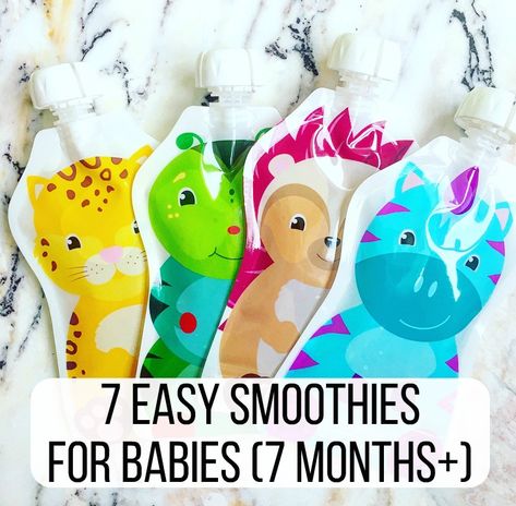 Smoothies For Babies, Baby Smoothie, Sneak In Veggies, Baby Smoothies, Baby Meal Plan, Smoothie Combinations, Fast Healthy Dinner, Toddler Smoothies, Avocado Baby