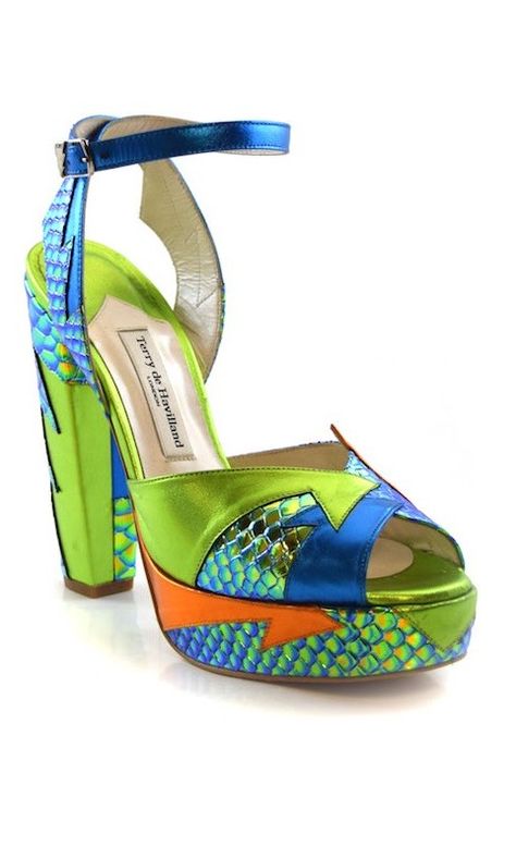 Terry De Havilland, Colour Clash, Colorful Shoes, Mixing Prints, Platform Shoes, Luxury Shoes, Rock And Roll, Me Too Shoes, Block Heels