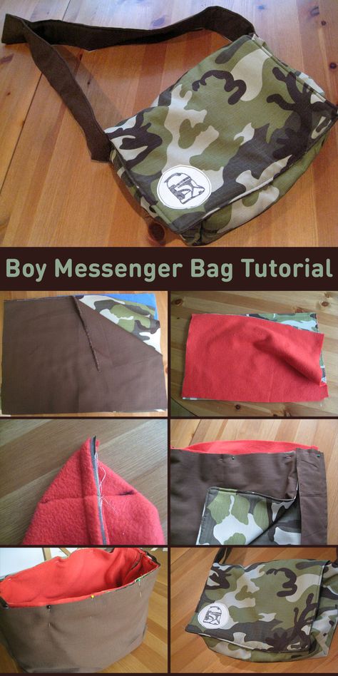 Boys Sewing Patterns, Messenger Bag Patterns, Diy Messenger Bag, Cute Sewing Projects, Diy Bag Designs, Bag Pattern Free, Diy Bags Patterns, Bag Tutorial, Altering Clothes