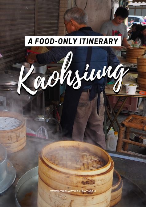 Kaohsiung needs more attention for it has the perfect balance of city and slow life, for its amazing xiao long bao, for the choice of bubble tea shops, for its photogenic old district and amazing sunset.  #kaohsiung #taiwan #taiwanfood #xiaolongbao #bubbletea #fooditinerary #travelasia Taiwan Night Market, Kaohsiung Taiwan, Xiao Long Bao, Taiwanese Cuisine, Tea Shops, Bubble Tea Shop, Chocolate Sculptures, Taiwan Food, Sushi Art