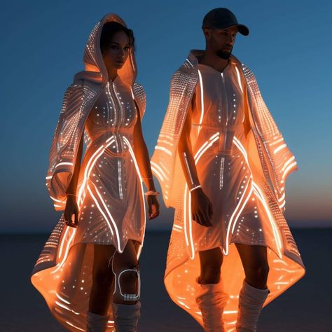 Futuristic Costume, Cyberpunk Outfit, Festival Outfits Rave, Sci Fi Fashion, Future Clothes, Cyberpunk Fashion, Cyberpunk Style, Futuristic Fashion, Fantasy Dress