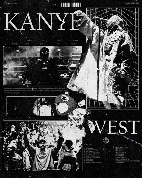 Kanye West Poster, Music Poster Design, Gold Digger, Music Poster, Kanye West, Poster Design, Old Things, Jesus, Design