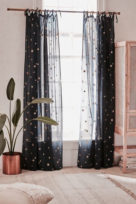 ➳ daughter of the star breather. Bamboo Beaded Curtains, The Curtains, Dekorasi Kamar Tidur, Decoration Inspiration, A Living Room, Window Panels, My New Room, New Room, 인테리어 디자인