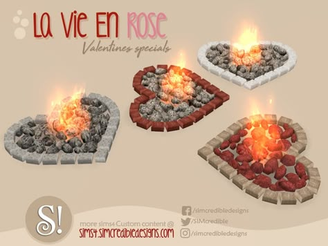 Firepit, Fire Pits, Sims 4 Cc, The Sims 4, The Sims, Fire Pit, Sims 4, Mesh