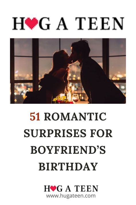 These gift ideas and romantic surprises for boyfriend's birthday are sure to make it a day he will cherish forever. #cherish #birthdayfun #surprise #romanticsurprise #boyfriend Boyfriend Birthday Activities, Romantic Surprise For Boyfriend, Ideas To Surprise Your Boyfriend, Surprises For Boyfriend, Thoughtful Gifts For Boyfriend, Surprise Your Boyfriend, Boyfriend's Birthday, Teen Boyfriend, Teen Relationships