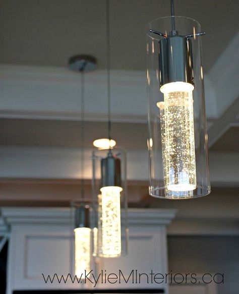 Lights Over Island, Modern Home Decor Kitchen, Modern Hanging Lights, Best Kitchen Design, Kitchen Lighting Ideas, Island Pendant Lights, Kitchen Pendant, Kitchen Lights, Wink Wink