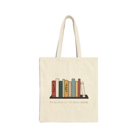 Reading Bag, Library Tote, Bookish Merch, Book Library, Literary Gifts, Beige And Black, Color Care, Cotton Tote Bag, Grocery Shopping