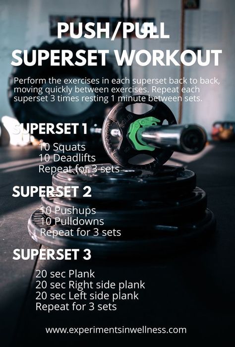 Push Pull Workout, Superset Workout, Workouts Hiit, Wods Crossfit, Crossfit Workouts Wod, Crossfit Workouts At Home, Wod Workout, Interval Workout, Tabata Workouts