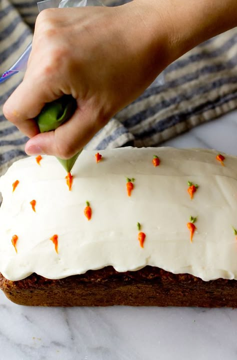 Carrot Cake Loaf - The Gourmet Gourmand Carrot Cake Loaf Recipe, Carrot Cake Loaf, Pastel Cupcakes, Cake Loaf, Slow Cooker Desserts, How Sweet Eats, Carrot Cake, Sweets Treats, High Tea