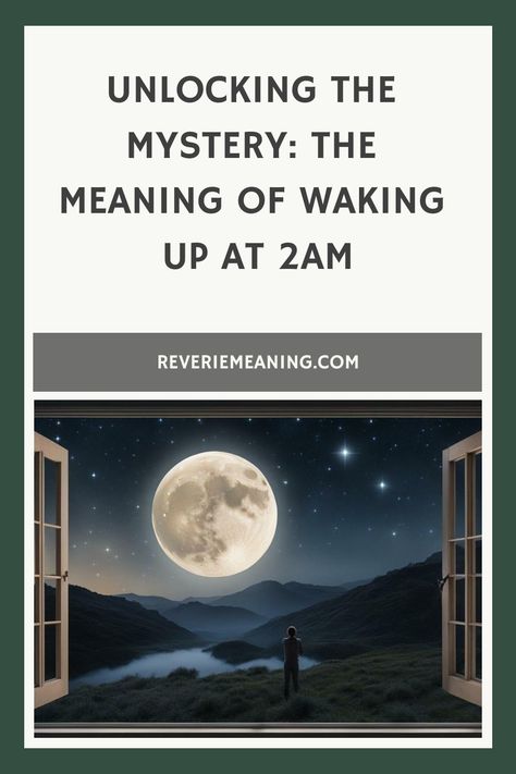 Have you ever found yourself waking up at 2 AM and wondered if there was a deeper meaning behind it? You’re not alone. Many people experience this phenomenon an Waking Up At 3am Meaning, Waking Up At 3am, Sleep Journal, Dream Symbols, 2 Am, Deeper Meaning, Dream Interpretation, Spiritual Guides, I Wake Up