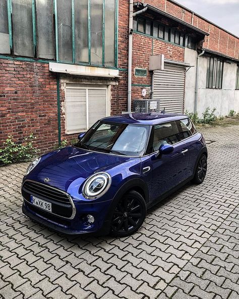 Midnight Blue Car, Blue Mini Cooper, Moon Board, Mini Coopers, Future Cars, John Cooper Works, Mini One, Expensive Cars, Creative Wedding