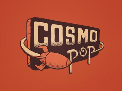 Cosmo pop Retro Logo Inspiration, Future Logo, Rockets Logo, Retro Logo Design, Vintage Logos, Inspiration Logo Design, Retro Logos, Vintage Logo Design, Retro Futuristic