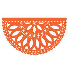 Papel picado mexican paper decorations for party Vector Image Foam Board Crafts, Mexican Art Painting, Party Vector, Decorations For Party, Sugar Skull Design, Mexican Christmas, Quinceanera Themes, Design Maker, Mexican Designs