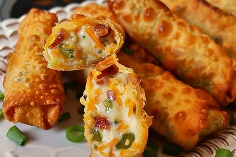 Jalapeno Popper Egg Rolls - Miarecipes Bacon Jalapeno Poppers Eggrolls, Jalepeno Egg Roll, Spicy Jalapeño Popper Egg Rolls, Spicy Jalapeno Popper Egg Rolls, Bacon Jalapeño Popper Egg Rolls, Jalapeño Popper Egg Rolls, Healthy Jalapeno Poppers, Jalapeno Egg Rolls, Jalapeno Popper Egg Rolls