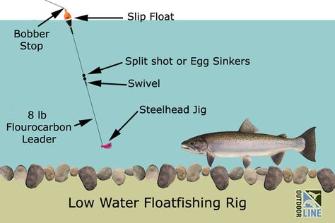 Low Water Winter Steelhead | The Outdoor Line Blog Float Fishing, Steelhead Fishing, Trout Fishing Tips, Salt Water Fishing, Fly Fishing Tips, Bass Fishing Tips, Fishing Rigs, Fishing Techniques, Fishing Knots