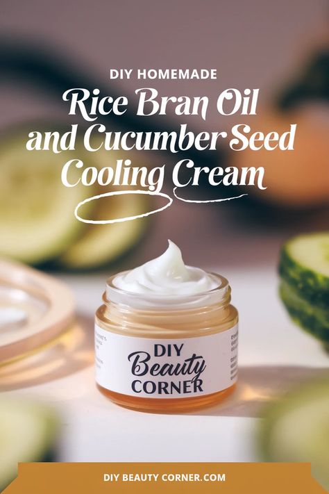 25 Best DIY Homemade Face Cream Recipes For Sensitive Skin Homemade Face Cream Recipes, Benefits Of Rice, Face Cream Recipe, Homemade Face Cream, Homemade Scrub, Cucumber Seeds, Rice Bran, Brightening Cream, Homemade Face