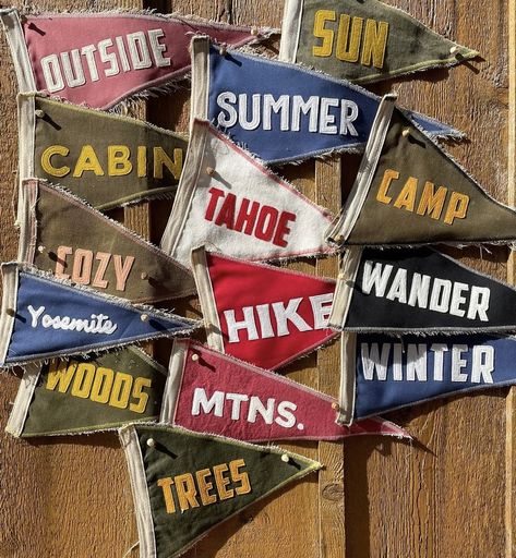 Outdoorsy Bedroom, Surf Wall Decor, Yosemite Winter, Camping Theme Birthday, Summer Camp Themes, Pray For Surf, Flag Diy, Pub Sheds, Wood Craft Projects