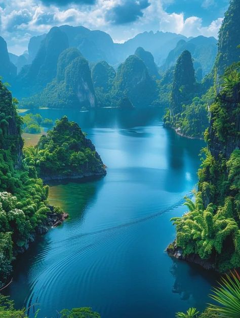 Thailand Landscape, Dim Your Light, Khao Sok National Park, Peace And Blessings, Hawaii Wall Art, Easy Minecraft Houses, Landscape Elements, Copy And Paste, Sketch Ideas