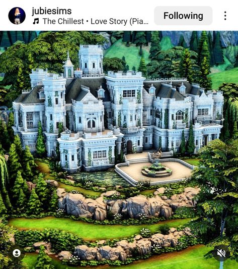 Sims 4 Large Mansion, Sims 4 50x40 House, Sims 4 Mansion No Cc, Sims 4 Castle Build, Sims Palace, Sims 4 Chateau, Sims 4 Spellcaster, Sims Castle, Sims 3 Mansion