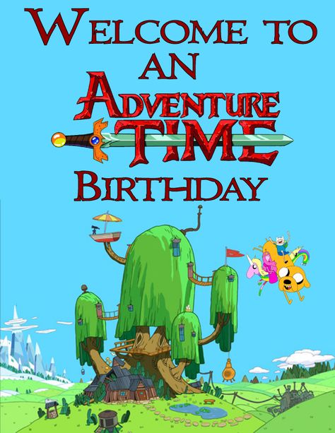 I am getting ready for my son's 10th birthday, and this year we are NOT having it at home.  For the first time in a LONG TIME, we are optin... Adventure Time Birthday Party, Adventure Time Cakes, Adventure Time Birthday, Adventure Time Parties, Kid Parties, Printable Party Decorations, Funny Statements, Party Invitations Printable, Party Printables Free