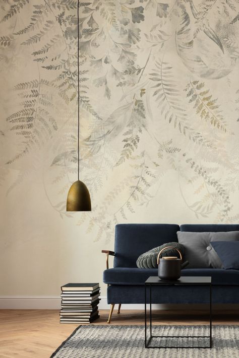 Bang on trend! This artistically designed photomural featuring a leaf print brings the gentleness of nature into your home. The beige tones radiate warmth, bringing a touch of cosiness to its surroundings. ---Leaf wallpaper living room. Leaf wallpaper living room ideas. Leaf wallpaper. Leaf wallpaper bedroom. Beige leaf wall mural. Beige leaf wallpaper. Beige leaf wallpaper living room. Beige floral wallpaper. @komarproducts Normal Wallpaper, Custom Murals, Forest House, Wallpaper Living Room, High Quality Wallpapers, Accent Wallpaper, Room Wallpaper, Wallpaper Panels, Home Wallpaper