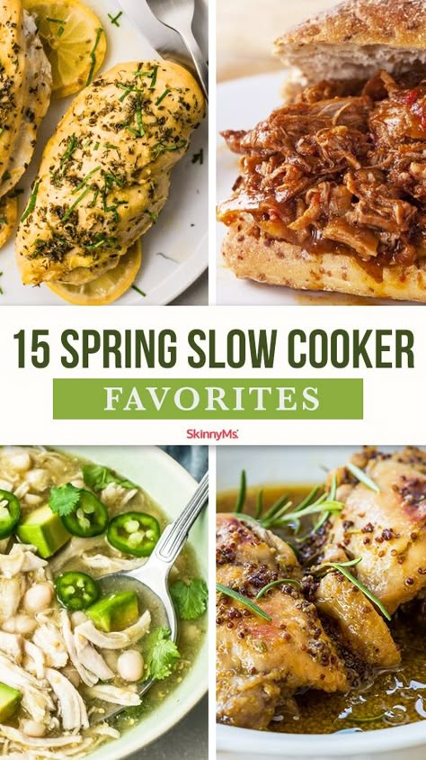 Slow Cooker Meal Recipes, Healthy Slow Cooker Meals, Spring Baking Recipes, Spring Flavors, Easy Spring Recipes, Spring Soups, Healthy Spring Recipes, Spring Recipes Dinner, Bland Diet