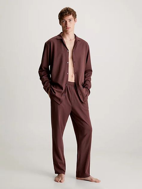 Mens Nightwear - Loungewear & Pyjamas | Calvin Klein® Calvin Klein Store, Intimo Calvin Klein, Cotton Pajama Pants, Mens Nightwear, Mens Pajamas Set, Calvin Klein Red, New Pant, Colored Pants, Sleepwear & Loungewear