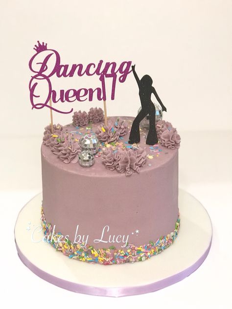 Dancing Queen Cake Ideas, Cake 17th Birthday, Dance Birthday Cake, Dancing Queen Cake, Dance Cake, Queen Cake, Dance Cakes, 17 Birthday Cake, 17 Birthday