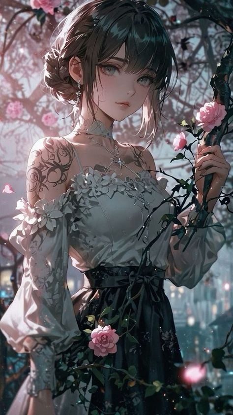 Beautiful Anime Art, Best Anime Series, Coastal Scenery, Girly M Instagram, Girl With Flowers, Anime Pic, The Best Anime, Girly M, 2d Game Art