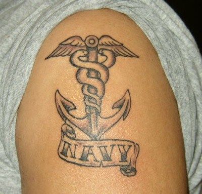 Corpsman Tattoo, Healthcare Tattoo, Caduceus Tattoo, Nursing Gift Ideas, Navy Hospital Corpsman, Hospital Corpsman, Recreational Therapist, Navy Tattoos, Navy Corpsman