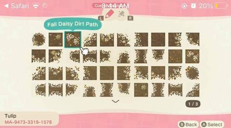 Soil Acnh Code, Acnh Fall Dirt Path Codes, Dirt Pattern Acnh, Animal Crossing Path Codes Dirt, Acnh Cottagecore Dirt Path Codes, Custom Dirt Path Animal Crossing, Cottagecore Dirt Path Animal Crossing, Acnh Dirt Path, Path With Flowers