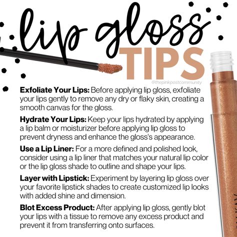 Exfoliate for a smooth start, hydrate to keep those lips kissable, and use a liner for that pro touch. Don't forget to layer with lipstick for extra drama, and always blot for the perfect finish. 💄✨   Ready to gloss like a boss? Share your best lip look or 'like' if you're a gloss aficionado! 🌟  #MaryKayWithCatharine #skincare #makeup Lip Gloss Tips, Mary Kay Quotes, Line Lips, Mary Kay Office, Mary Kay Lip Gloss, Mary Kay Facebook, Mary Kay Gifts, Lip Care Tips, Mary Kay Marketing