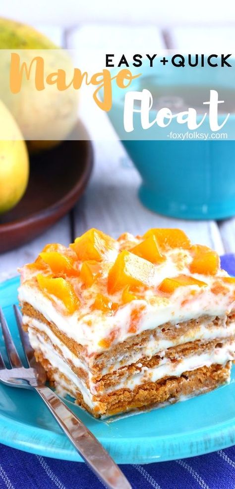 Mango Float Recipe Filipino Desserts, Funnel Cake Toppings, Mango Float Recipe, Easy Funnel Cake, Funnel Cake Recipe Easy, Graham Cake, Sweets Easy, Mango Float, Filipino Dessert Recipes