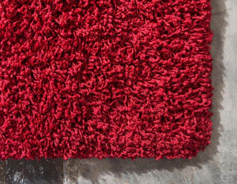 Cherry Red 2' 6 x 19' 8 Solid Shag Runner Rug , #affiliate, #Red, #Cherry, #Solid, #Rug, #Runner #Sponsored Cherry Rug, Rugs Red, Floor Stain, Red Runner Rug, Shed Colours, Contemporary Area Rug, Purple Area Rugs, Red Cherry, Navy Blue Area Rug