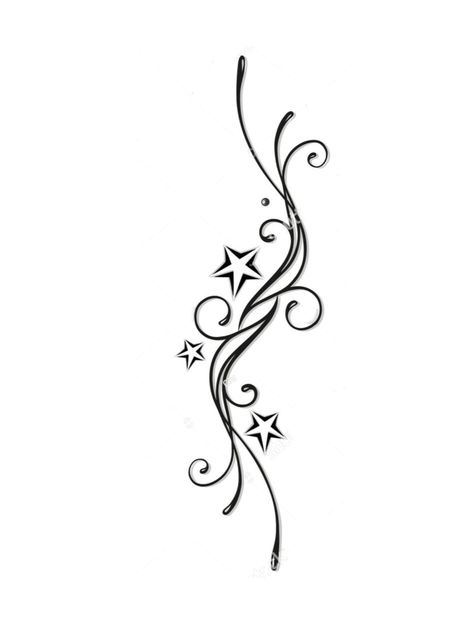 Doodle Star Tattoo, Star Swirl Tattoo, Shoulder Piece Tattoo, Cute Henna, Clock Tattoo Design, Sharpie Tattoos, Star Tattoo Designs, Infinity Tattoos, Cute Little Tattoos