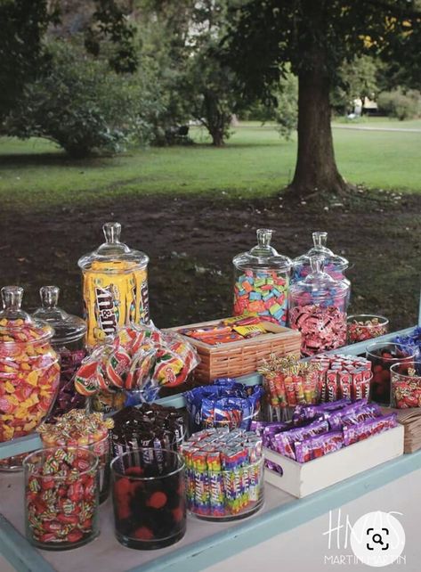 Wedding Candy Table, Candy Bar Party, Candy Bar Wedding, Candy Station, Birthday Candy, 18th Birthday Party, Candy Table, 16th Birthday Party, Sweet 16 Parties