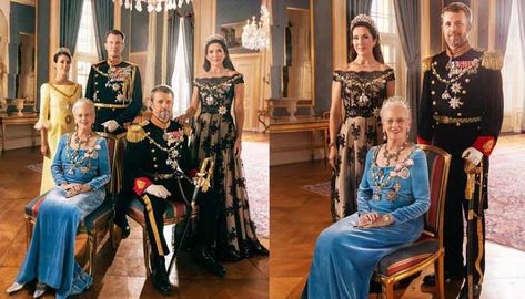 Danish Queen Margrethe shares new family photos ahead of major shake-up Blue Velvet Gown, Kroonprinses Mary, Denmark Royal Family, Mary Donaldson, Danish Royalty, Queen Margrethe Ii, Golden Jubilee, Danish Royal Family, Royal Court