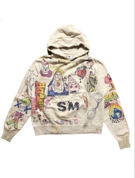 Graffiti hoodie gray Graffiti Hoodie, Bape Shoes, Sick Clothes, Painting Hoodie, Designer Clothing Brands, Patches Fashion, Saint Michael, Graffiti Designs, Wardrobe Outfits