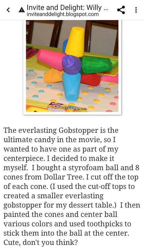 Diy Everlasting Gobstopper, Everlasting Gobstopper Diy, Willy Wonka Diy Decorations, Willy Wonka Food Ideas, Willy Wonka Party Decorations Diy, Wonka Poster, Wonka Week, Wonka Christmas, Willy Wanka